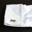 モノトーン蝶ネクタイカフスボタン（カフリンクス） 画像5