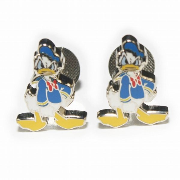 Disney ディズニー ドナルドダックカフスボタン（カフリンクス） 画像1