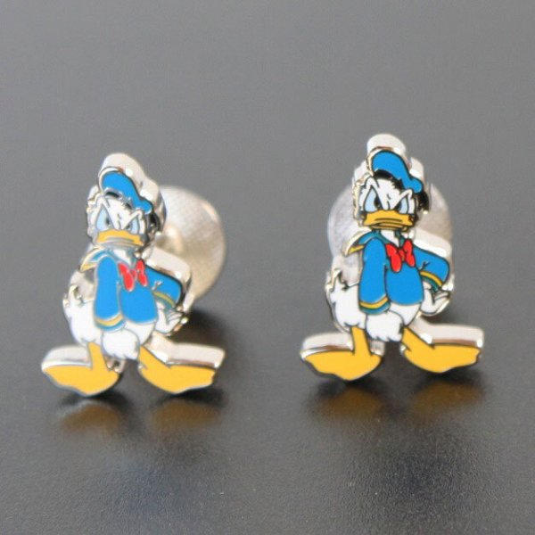 Disney ディズニー ドナルドダックカフスボタン（カフリンクス） 画像2
