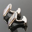 アバロンスクエアーカフスボタン（カフリンクス） 画像3