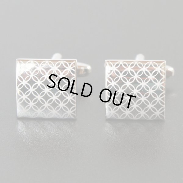画像1: サークルスクエアーカフス（カフスボタン・カフリンクス） (1)