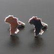 アフリカMAPカフスボタン（カフリンクス） 画像2