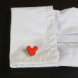 Disney ディズニー レッドミッキーマウスカフスボタン（カフリンクス） 画像5