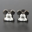 Disney ディズニー いたずらミッキーマウスカフスボタン（カフリンクス） 画像2