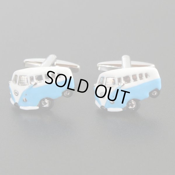 画像1: ブルーワーゲンバスカフスボタン（カフリンクス） (1)