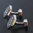 ヘキサゴンMOPオニキスカフスボタン 画像5