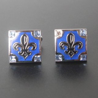 カフスボタンーブルーカフス