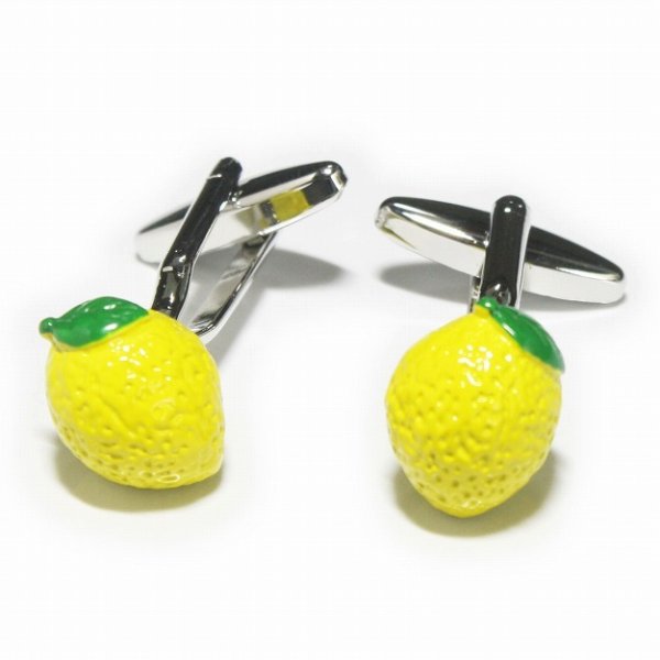 レモンカフスボタン 画像1