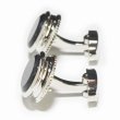 ネイビーデザインカフスボタン 画像4