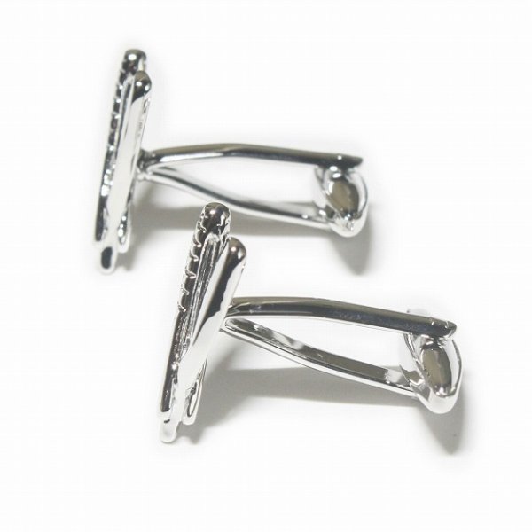 理容レザーカフスボタン 画像3