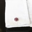パンクアメジストクリスタルカフスボタン（カフリンクス） 画像4