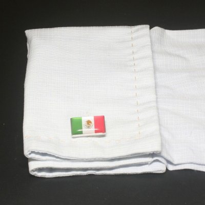 画像3: メキシコ国旗カフスボタン・カフリンクス