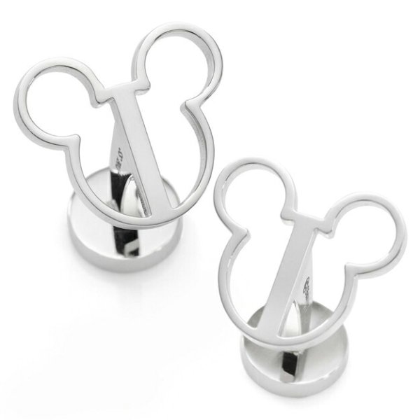 Disney ミッキーマウスカットアウトカフスボタン 画像1