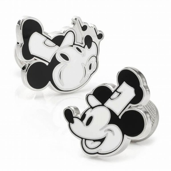 Disney 歌う蒸気船ウィリーカフスボタン 画像1