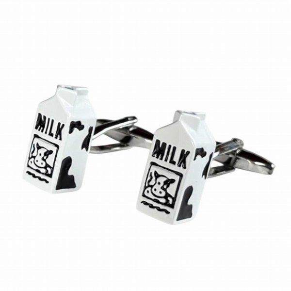 牛乳パックカフスボタン（カフリンクス） 画像2