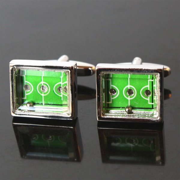 フットボールピッチカフスボタン（カフリンクス） 画像2
