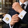 ゴールド馬蹄カフスボタン・ネクタイピンセット 画像5