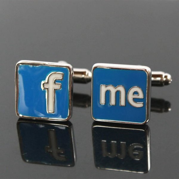 フェイスブックカフスボタン（カフリンクス） 画像2