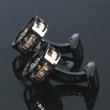 ガンメタラウンドムーブメントカフスボタン（カフリンクス） 画像2