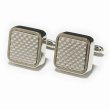 フレームドチェックカフスボタン（カフリンクス） 画像1