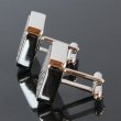フレームドチェックカフスボタン（カフリンクス） 画像3