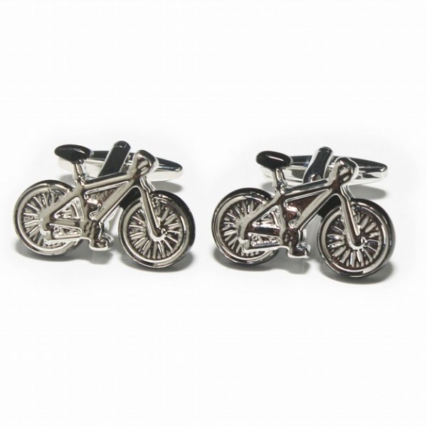 自転車カフスボタン（カフリンクス） 画像1