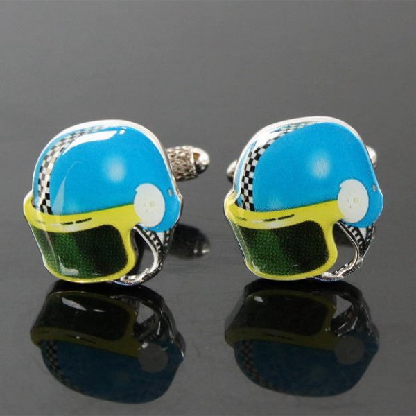 ブルーヘルメットカフスボタン（カフリンクス） 画像2