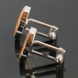 オレンジカフスボタン（カフリンクス） 画像2