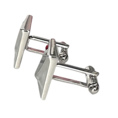 画像2: 12月の誕生石カラー　ブルージルコン.リスタルガラスカフスボタン