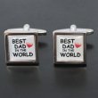Best Dad カフスボタン（カフリンクス） 画像2