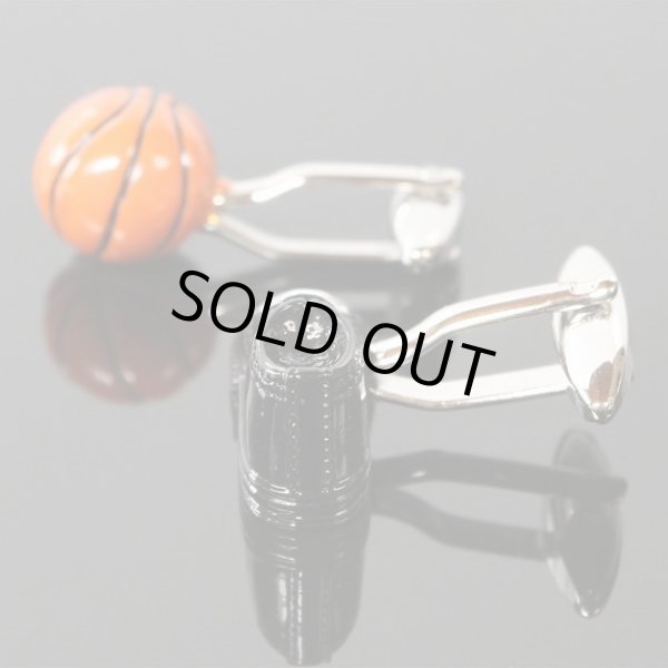 バスケットボールとシューズカフスボタン（カフリンクス） 画像3