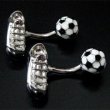 サッカーボール＆スパイス2カフスボタン（カフリンクス） 画像3