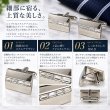 クリスタルセンターラインカフスボタン（カフリンクス） 画像3