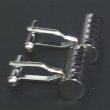 バイオレットシリンダーカフスボタン（カフリンクス） 画像2