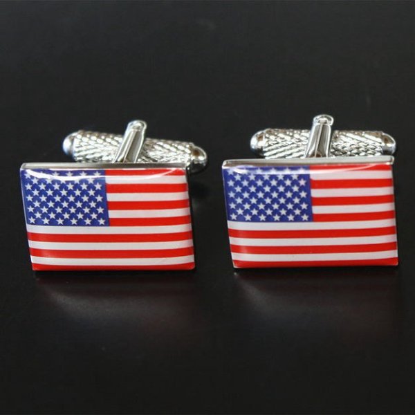 アメリカ国旗カフスボタン（カフリンクス） 画像2