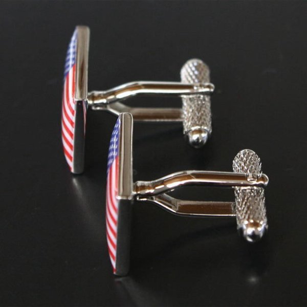アメリカ国旗カフスボタン（カフリンクス） 画像3