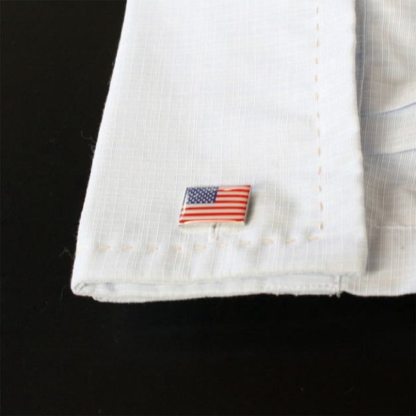 アメリカ国旗カフスボタン（カフリンクス） 画像4