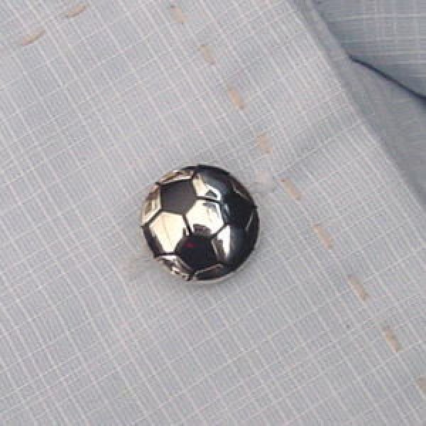 サッカーボール＆スパイク・カフスボタン（カフリンクス） 画像4