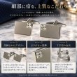 クリスタル付カフスボタン（カフリンクス） 画像3