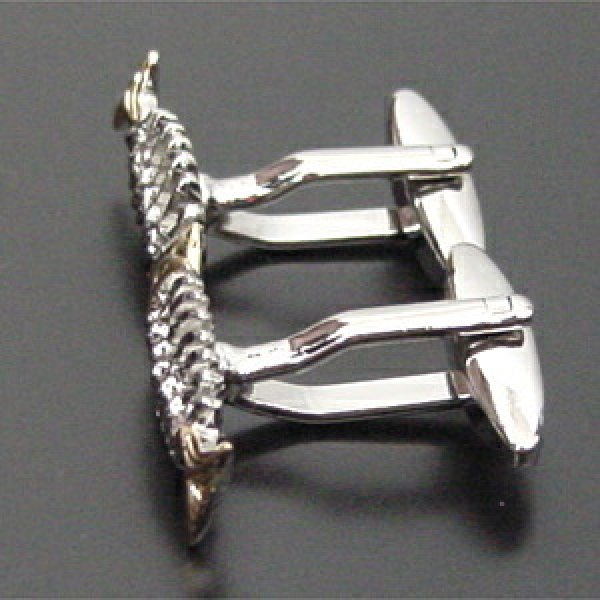 フィッシュボーンカフスボタン（カフリンクス） 画像3