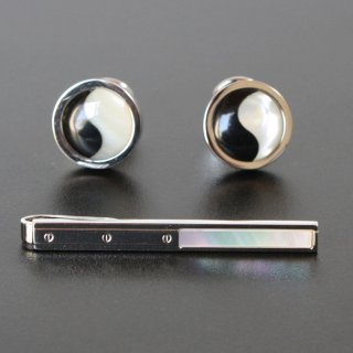 MOPネクタイピン スクエアーMOPカフスセット