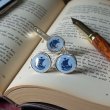 Swank & Royal Copenhagen スワンク & ロイヤルコペンハーゲン ブルー船カフスボタン・ネクタイピンセット 画像8