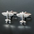 飛行機・カフスボタン（カフリンクス） 画像2