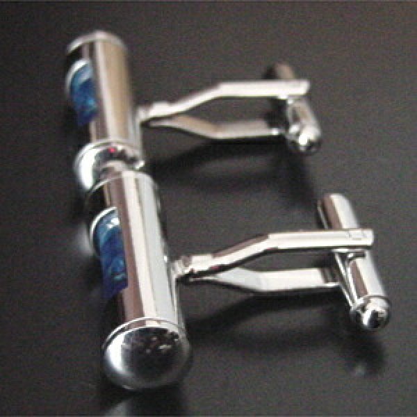 水準器（青）・カフスボタン（カフリンクス） 画像3