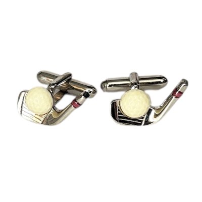画像2: SWANK スワンク ゴルフアイアン カフスボタン・ネクタイピンセット