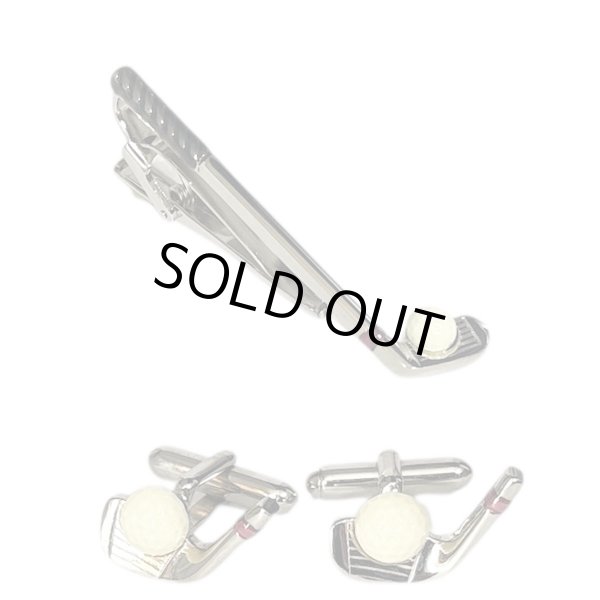 画像1: SWANK スワンク ゴルフアイアン カフスボタン・ネクタイピンセット (1)