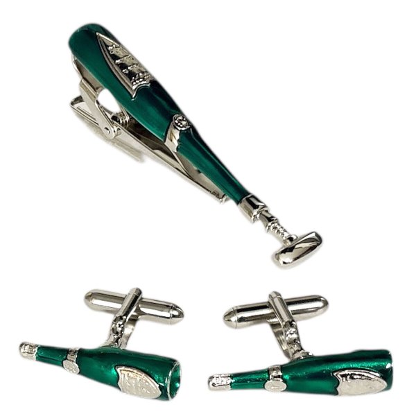 画像1: SWANK スワンク ワインボトルカフスボタン・ネクタイピンセット (1)