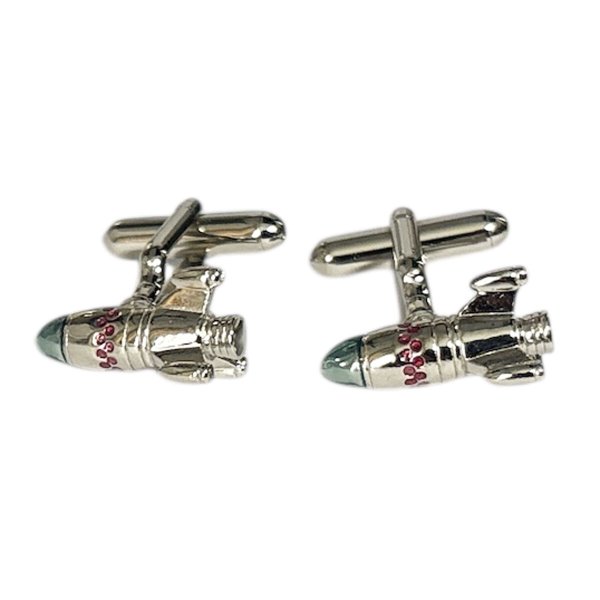 SWANK スワンク ロケットカフスボタン・ネクタイピンセット 画像5