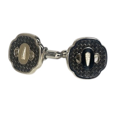 画像2: SWANK スワンク ブラック日本刀＆鍔カフスボタン・ネクタイピンセット