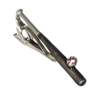 画像1: SWANK スワンク ボール付ブラックバット＆グローブカフスボタン・ネクタイピンセット